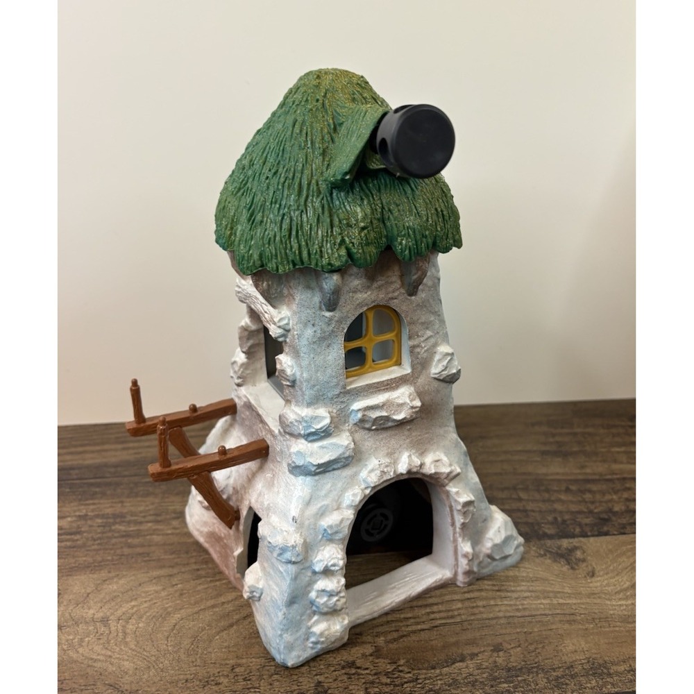 Vintage The Smurfs Windmill Part Main Tower Schleich Crank Roof Window